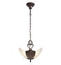 Vintage Art Deco Chandelier Slipper Shade 2 Light