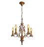 Vintage Classical Revival Chandelier Candle 5 Light