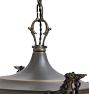 Vintage Classical Revival Chandelier Aladin Pan 4 Light Barebulb
