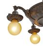 Vintage Classical Revival Chandelier Barebulb 5 Light