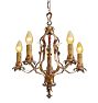 Vintage Classical Revival Chandelier Candle 5 Light