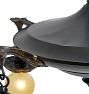 Vintage Classical Revival Pan Chandelier 5 Light