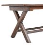 Vintage Dining Table with Cross Legs in Spanish Oak