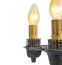 Vintage Gothic Revival 5 Light Chandelier Cast Iron