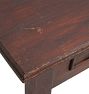 Vintage Traditional Nightstand Single Drawer and Dark Finish
