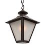 Vintage Victorian Pendant Lantern with Bevel Cut Glass