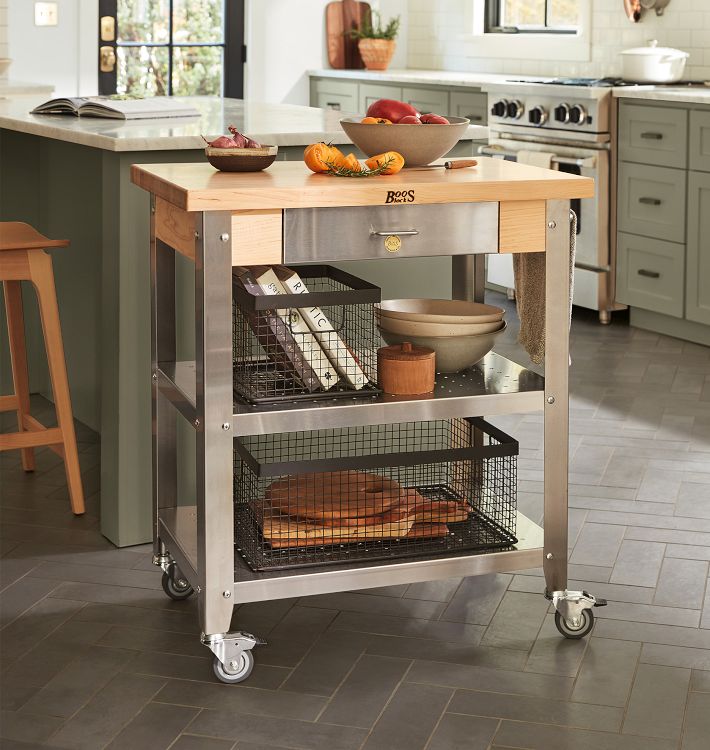 John Boos Cucina Elegante Kitchen Cart | Rejuvenation