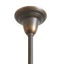 Pendant with Vintage Ridged Opaque Glass Shade