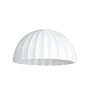 Enzo Glass Shade 8in x 4in Fluted Dome Cased White