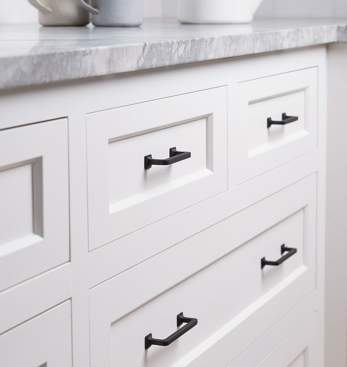 black pulls for dresser Minimalist Black Drawer Handles Pull Knobs Cabinet Pulls Knobs –  QubicHomeware main image 0