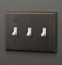 Lewis Triple Toggle Switchplate