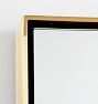 Rectangle Floating Metal Framed Mirror