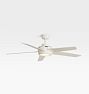 Open Box: Brambling LED Ceiling Fan, 56" Diameter, 13" Length - Matte White & White Blades