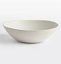 Handcrafted Stoneware Serving Bowl, White, 12"