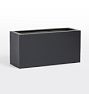 Open Box: Modern Fiberstone Rectangle Planter, Black - 31"W x 12"D x 16"H