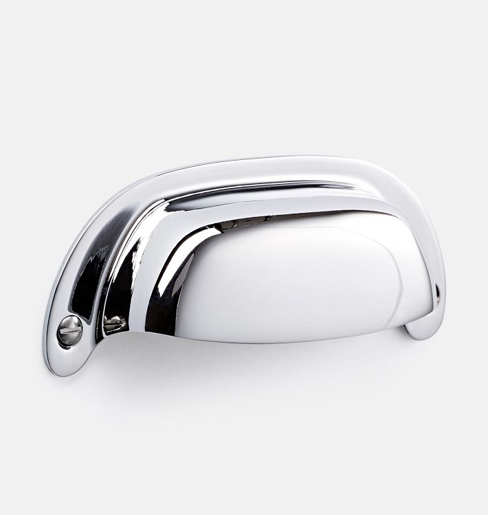 Massey Bin Pull - 4" - Polished Chrome