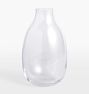 Audrey Tall Glass Vase, Clear Glass