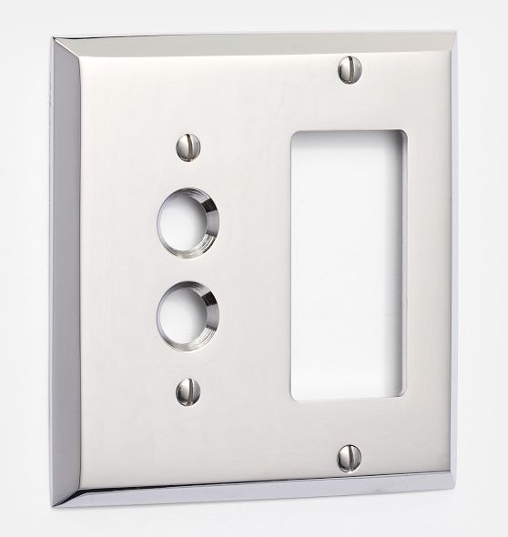 Lewis Push-Button GFCI Switchplate | Rejuvenation