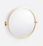 Tolson Round Pivot Mirror, 24" x 24" - Aged Brass