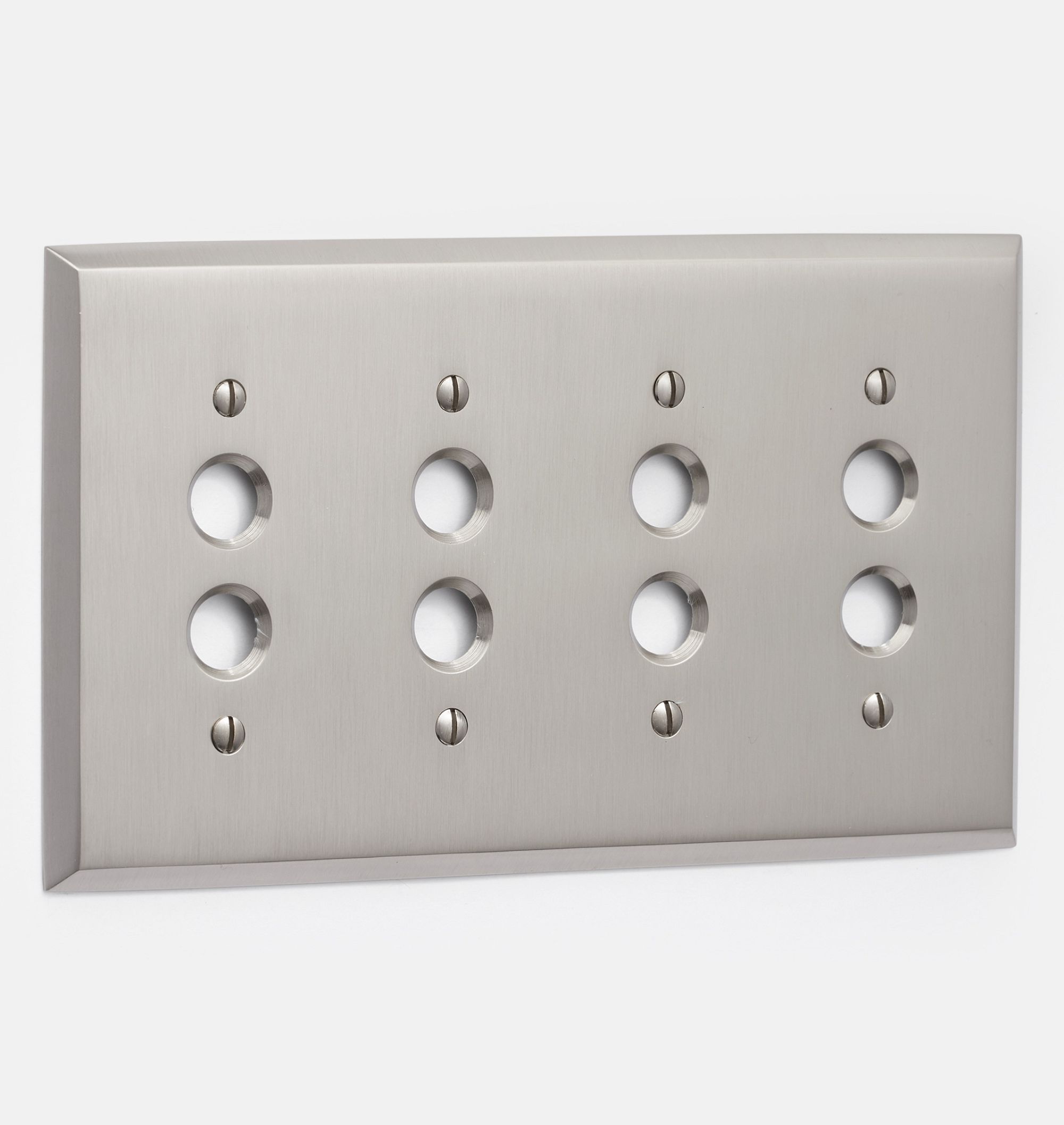Lewis Quad Push-Button Switchplate | Rejuvenation