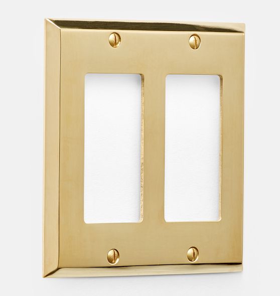thumbnail image 2 of Weybridge Classic SingleToggle, Duplex, GFCI Double Toggle,GFCI Wall Plates GOLD 2 of 6