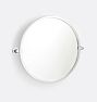 Rigdon Round Pivot Mirror, 24" x 24" - Polished Chrome