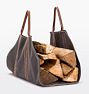 Canvas & Leather Log Carrier