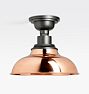 Carson 12" Dome Semi-Flush Mount, Polished Copper