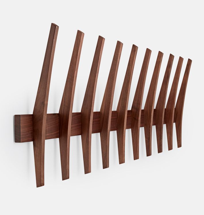 Brendon Farrell 10 Fin Hook Rack - Walnut