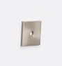 Square Cabinet Knob Backplate, Brushed Nickel