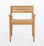 Polson Teak Outdoor Dining Armchair