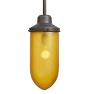 Pendant with Vintage Amber Glass Bullet Shade