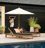 Polson Teak Outdoor Chaise