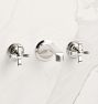 Rigdon Cross Handle Wall Mount Bathroom Faucet