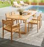 Polson Teak Outdoor Dining Armchair