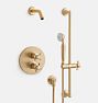 Rollins Thermostatic Shower Set With Handshower - Aged Brass