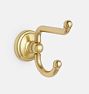 Eloise Double Swivel Hook, Aged Brass