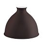 Painted Metal Dome Shade, 7" Width, Matte Mulberry