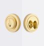 Camilla Exterior Door Set, Deadbolt - Traditional Lock - Aged Brass
