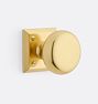 Easton Interior Door Set, Knob - Passage Set - Aged Brass