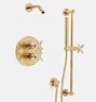 Waterhouse Thermostatic Shower Set with Handshower - Aged Brass