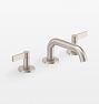 Cayucos Short Spout Lever Handle Widespread Bathroom Faucet , Brushed Nickel