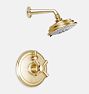 Miramar Thermostatic Shower Set - Satin Brass