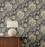 Peony Garden Wallpaper, 12" x 8" Swatch - Gunmetal