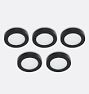 LED Puck 5 Light Kit, Black, 2700K