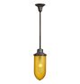 Rose City Pendant with Vintage Amber Glass Bullet Shade