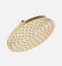 Shower Head Round Contemporary 7" - Aged Brass