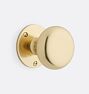 Emry Round Interior Door Set, Knob, Dummy Single - Aged Brass