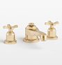 Rigdon Cross Handle Widespread Bathroom Faucet - Aged Brass
