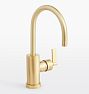 West Slope Lever Handle Single Hole Bathroom Faucet - Aged Brass